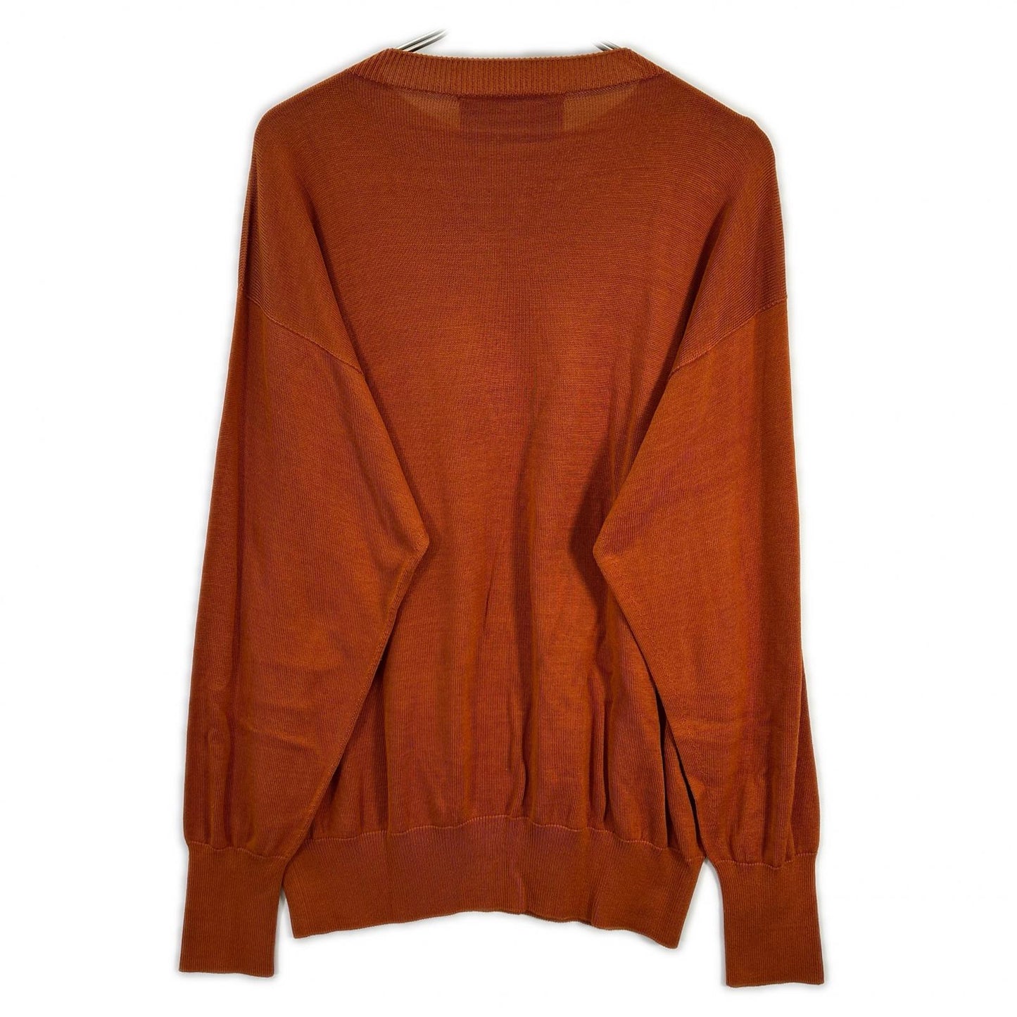 Olde H & Daughter Orange Silk Crewneck Knit Size 10