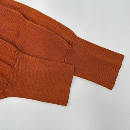 Olde H & Daughter Orange Silk Crewneck Knit Size 10