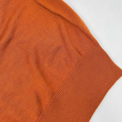 Olde H & Daughter Orange Silk Crewneck Knit Size 10