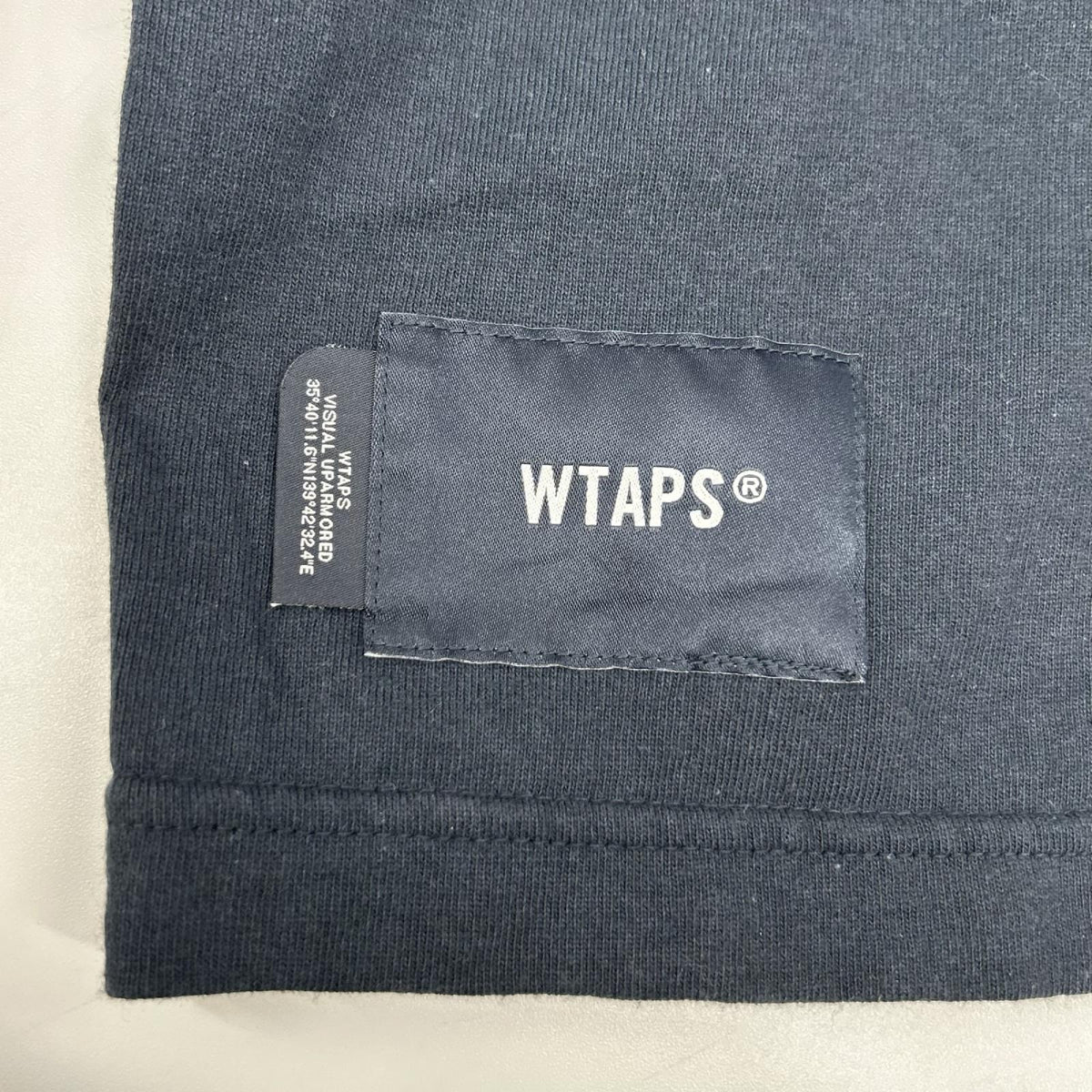 WTAPS WUT SS Printed T-Shirt Navy Size X02