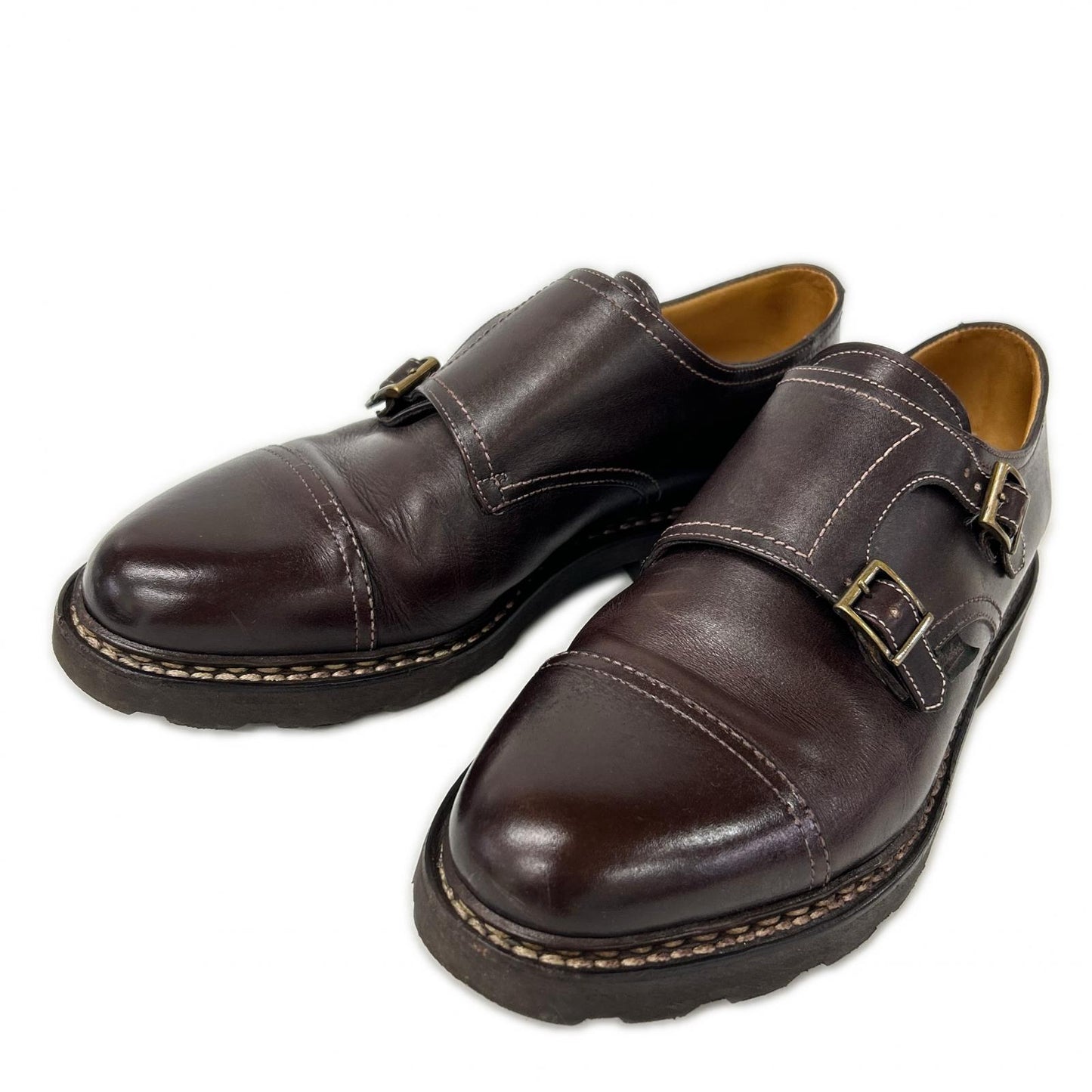 Paraboot William Double Monk Strap Boots Size 9