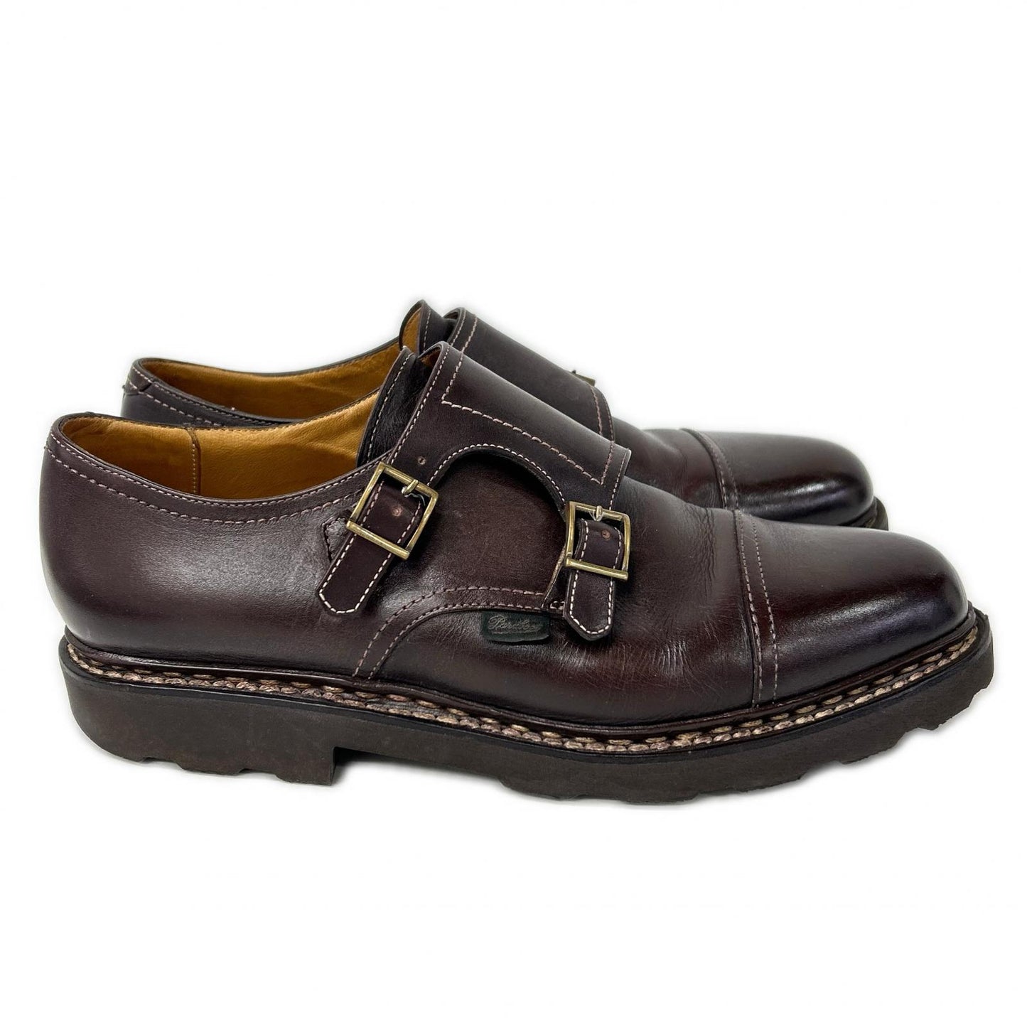 Paraboot William Double Monk Strap Boots Size 9