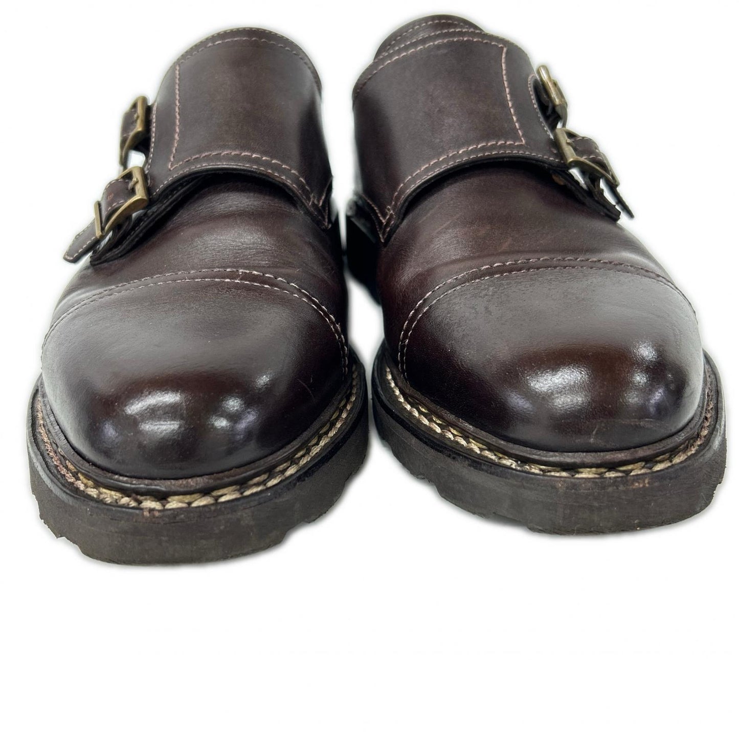 Paraboot William Double Monk Strap Boots Size 9