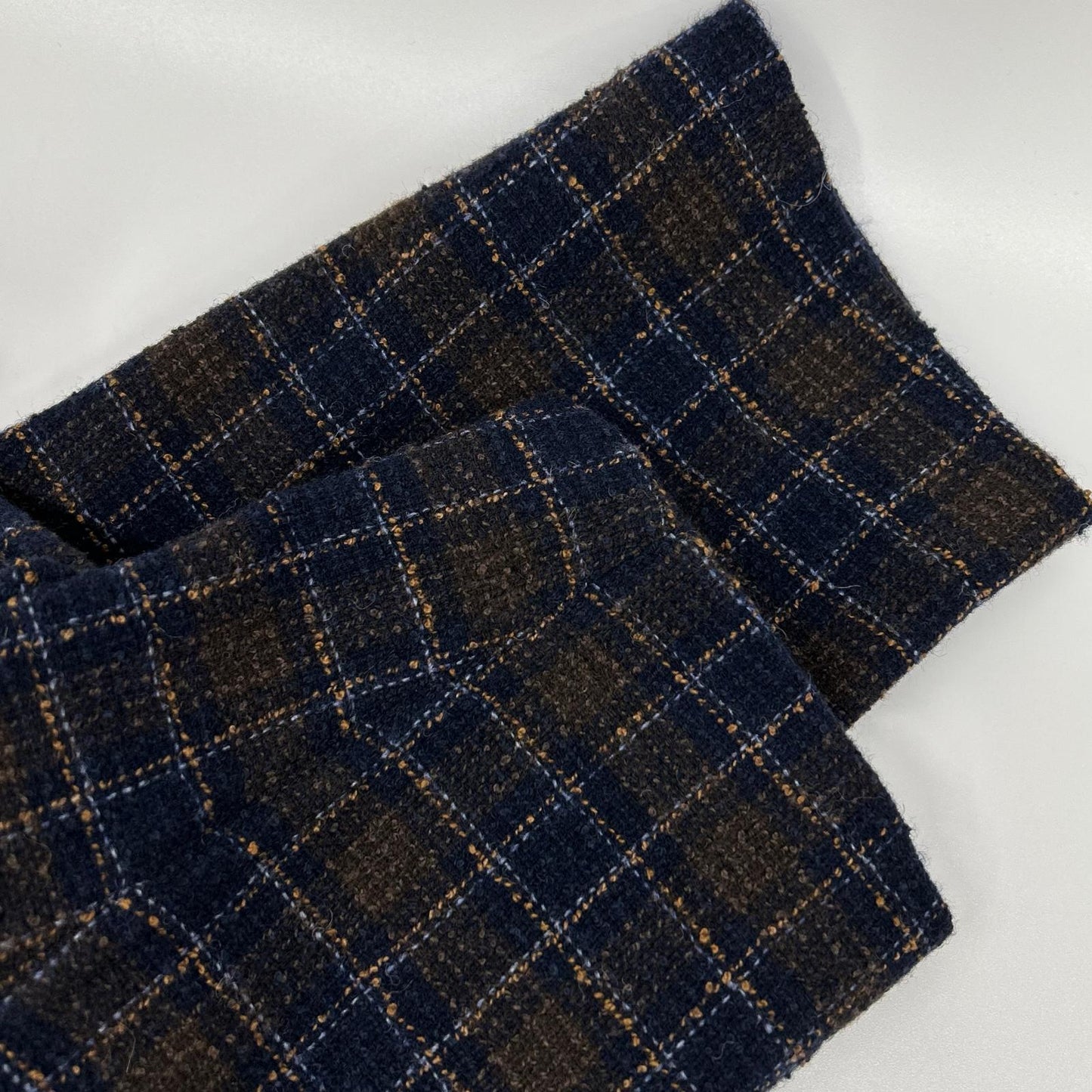T-JACKET Bottoli Wool Check Stretch 2B Jacket Size L
