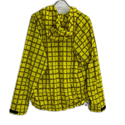 WOKE EDGE Nylon Yellow Tie-Dye Check Jacket Size L