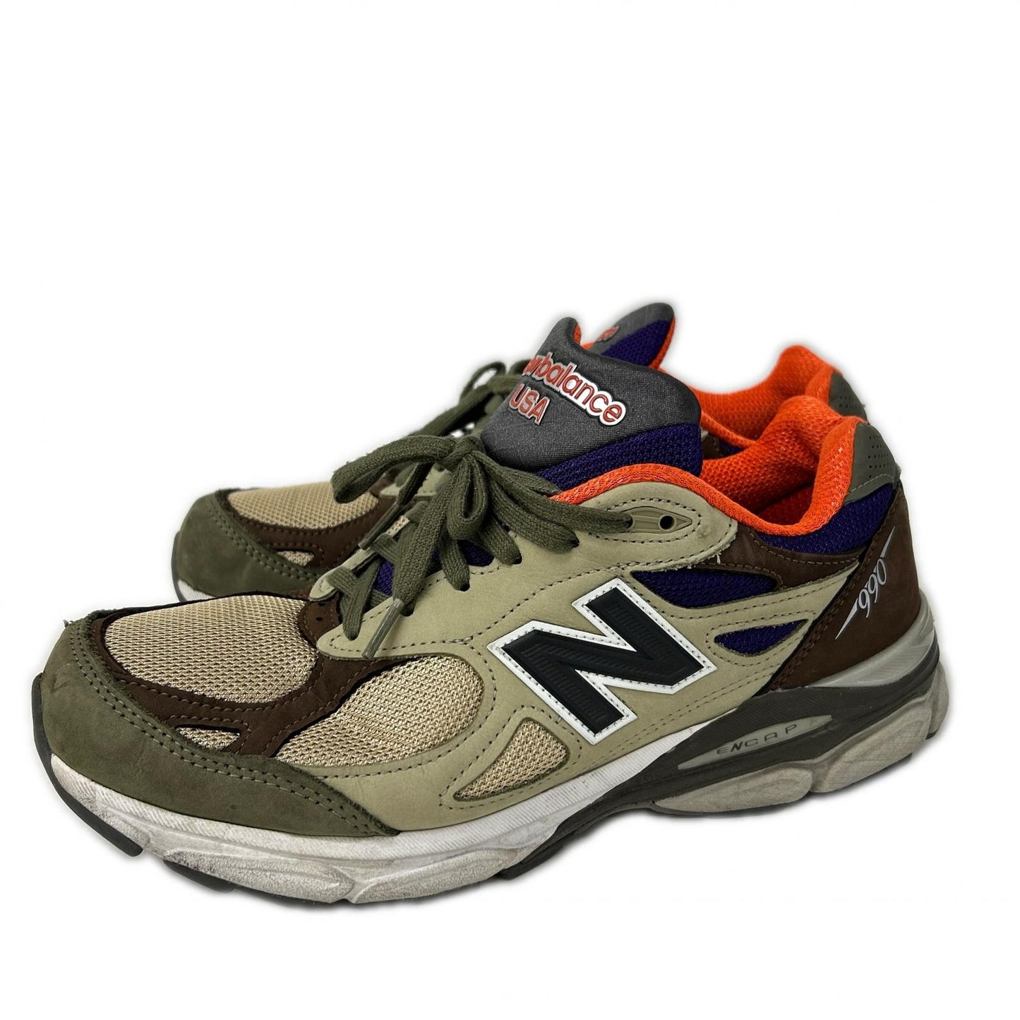 NEW BALANCE M990BT3 Made in USA Leather Sneakers Size 27