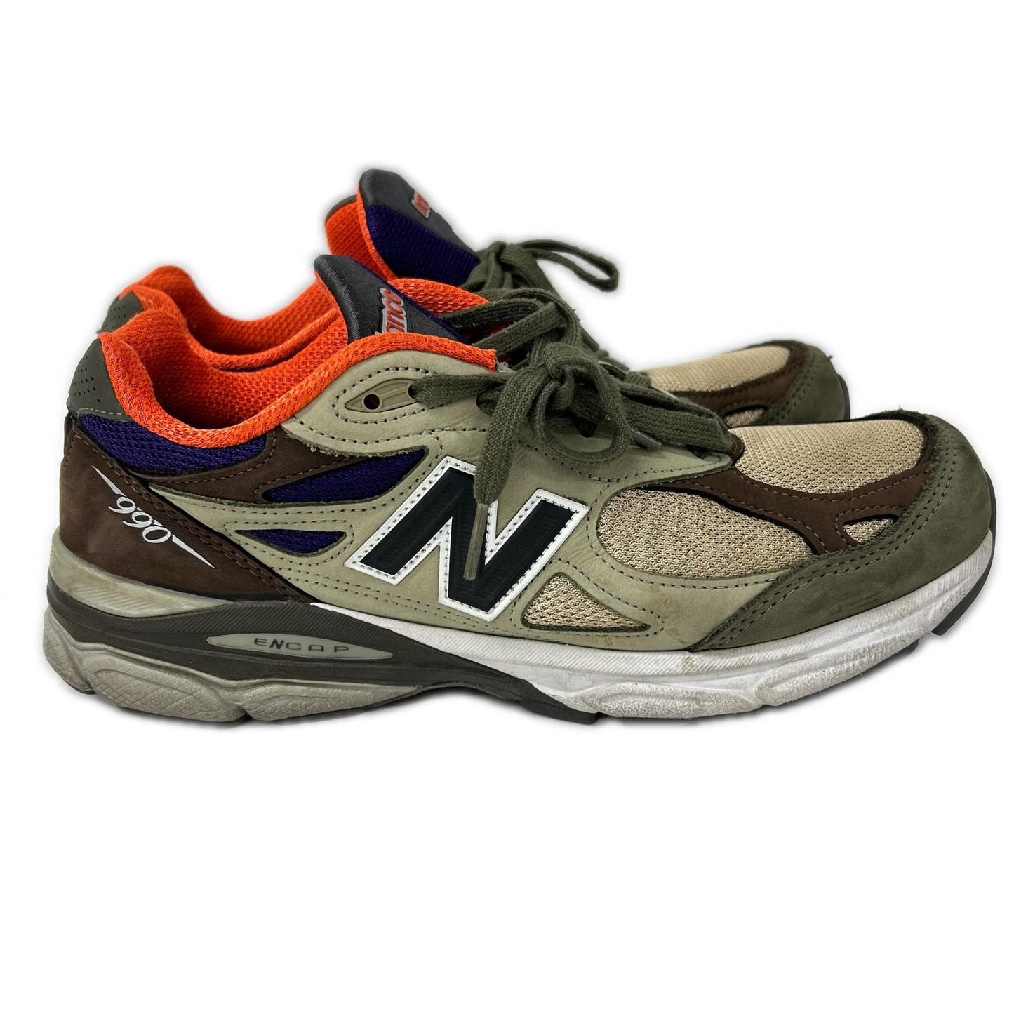 NEW BALANCE M990BT3 Made in USA Leather Sneakers Size 27