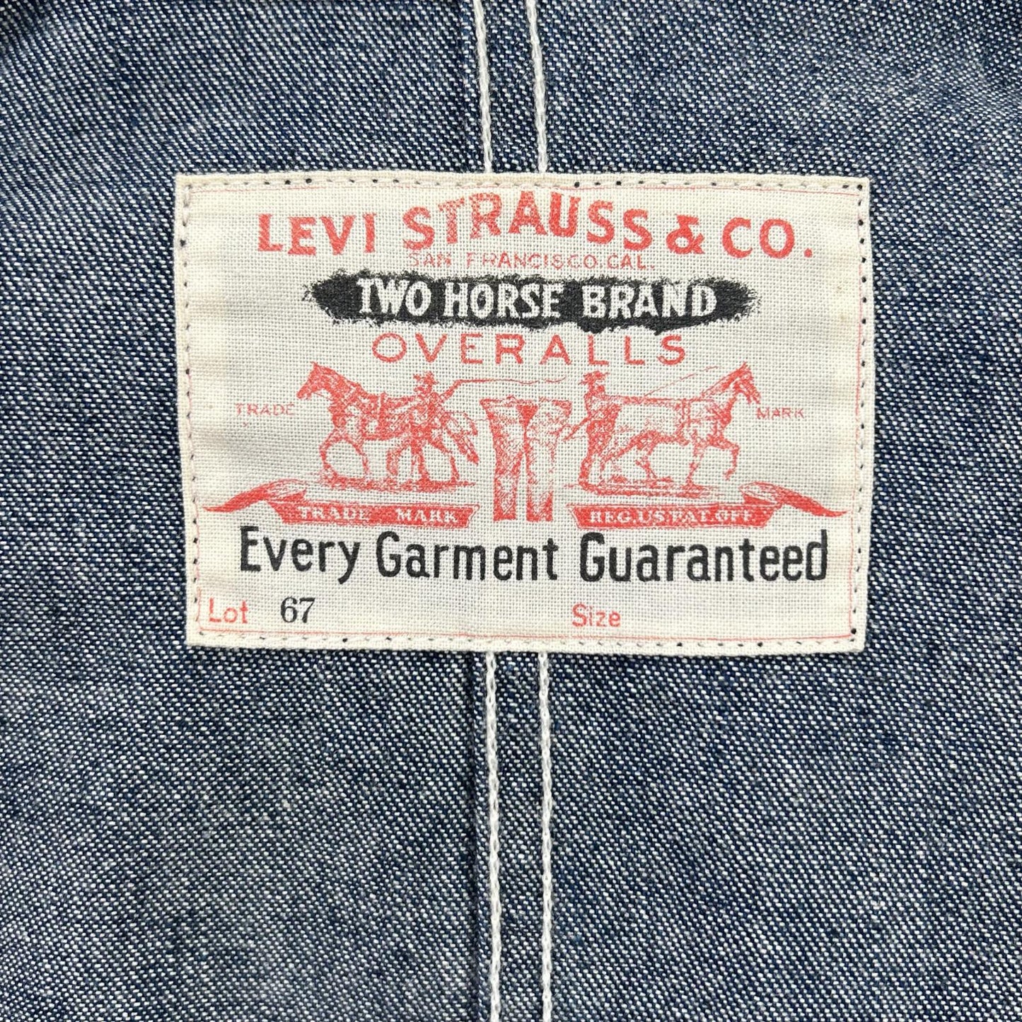 LEVI'S 71950.0002 Indigo Coverall Denim Jacket Size M