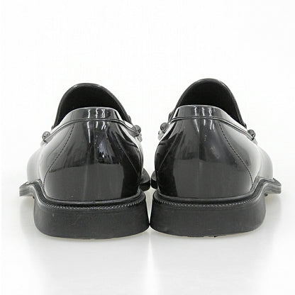 GUCCI Horsebit Loafers Black Rubber Size 7