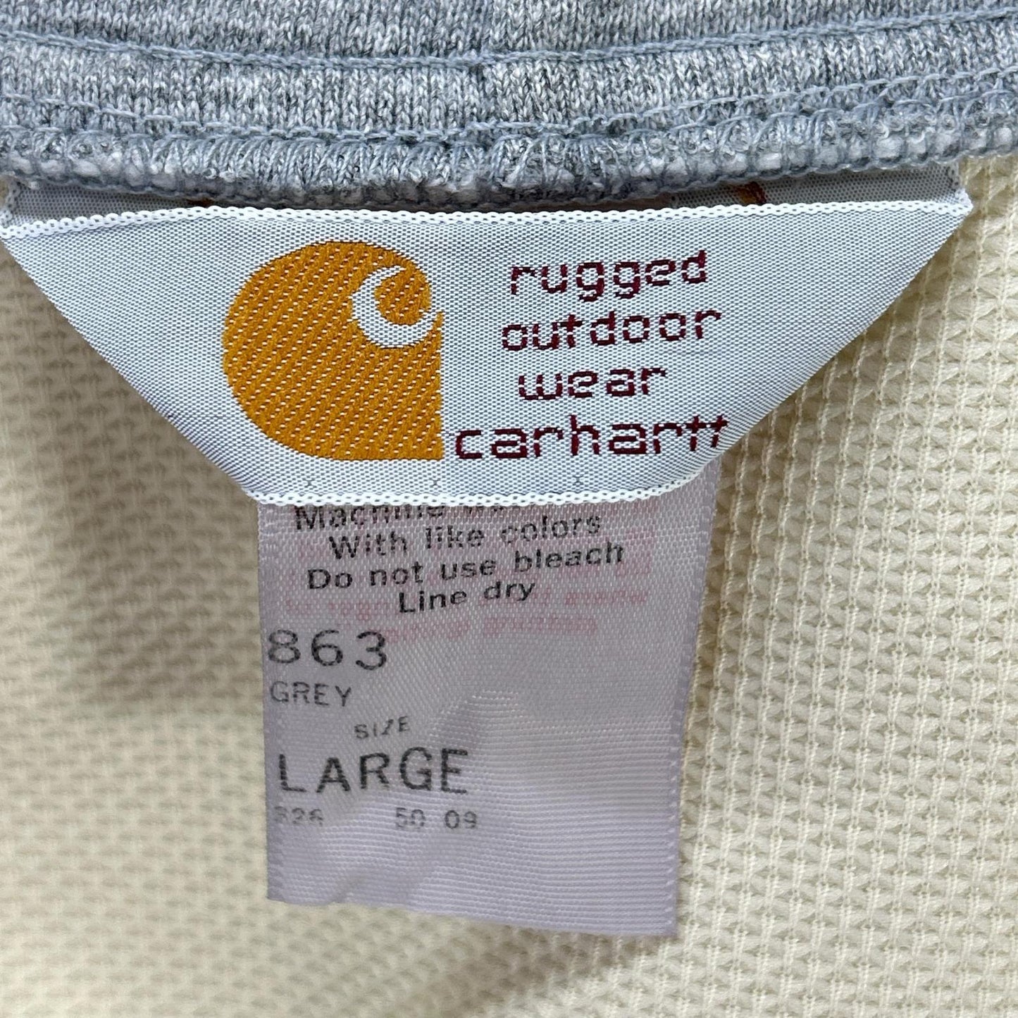 carhartt 80s Full-Zip Double Face Hoodie Gray Size LARGE