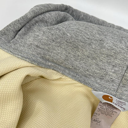 carhartt 80s Full-Zip Double Face Hoodie Gray Size LARGE