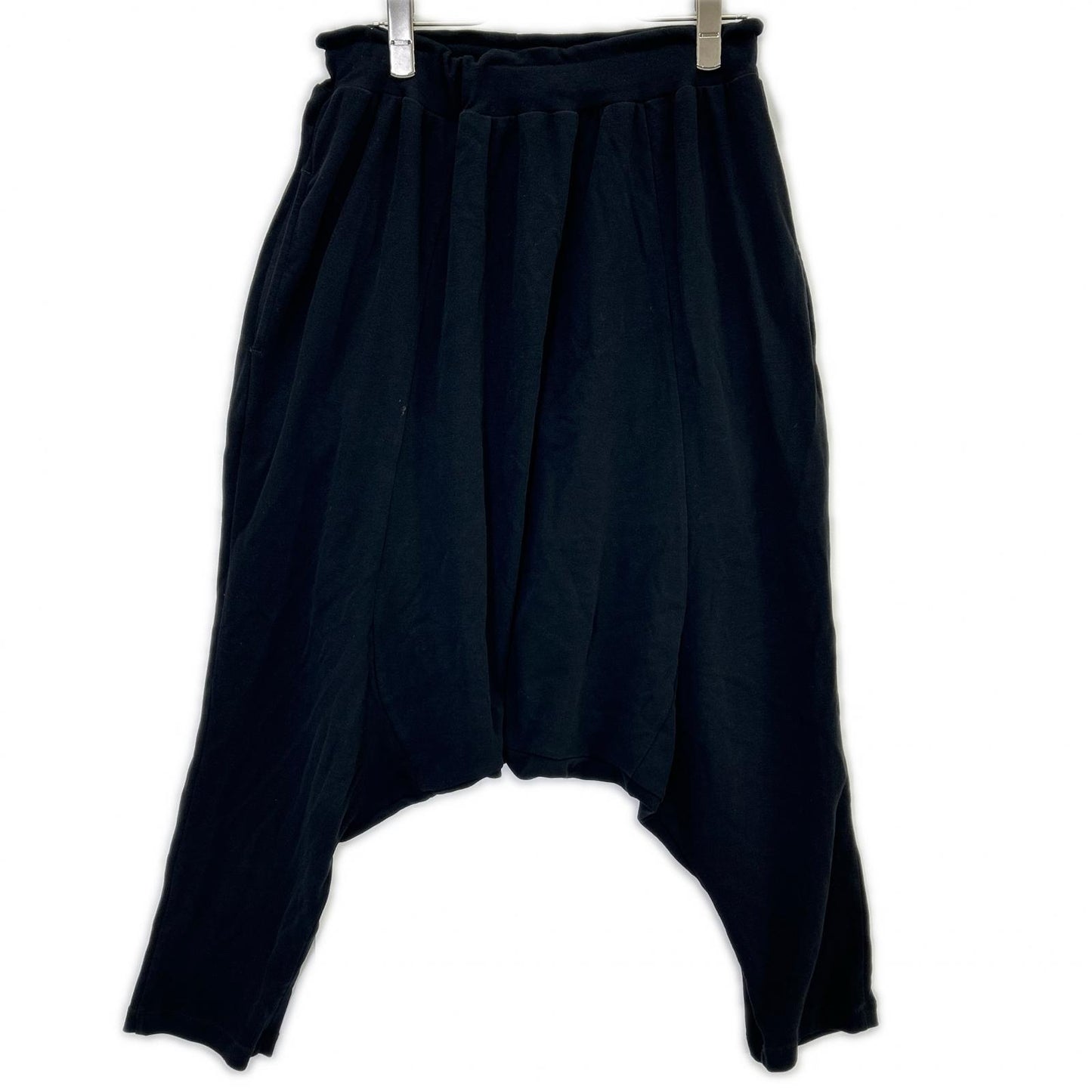 Y's Wide Sarouel Pants Black Cotton Size 2