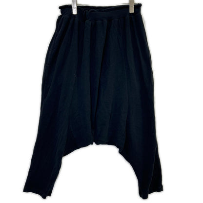Y's Wide Sarouel Pants Black Cotton Size 2
