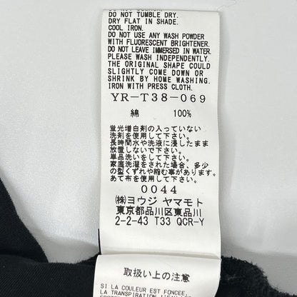 Y's Wide Sarouel Pants Black Cotton Size 2