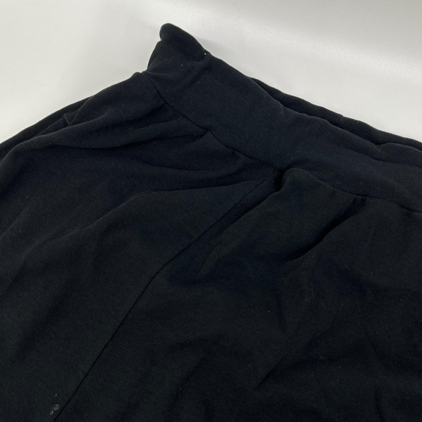 Y's Wide Sarouel Pants Black Cotton Size 2