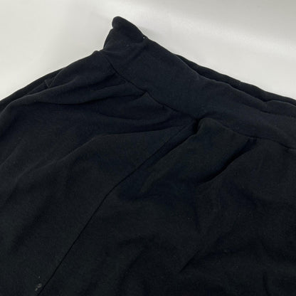 Y's Wide Sarouel Pants Black Cotton Size 2