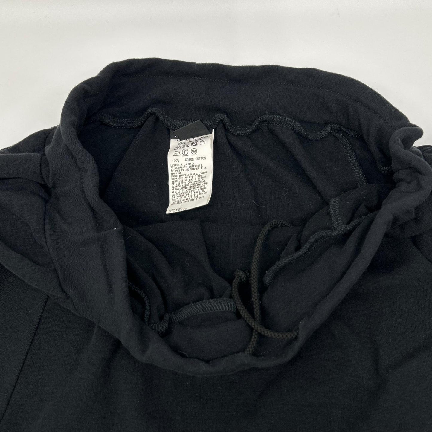 Y's Wide Sarouel Pants Black Cotton Size 2