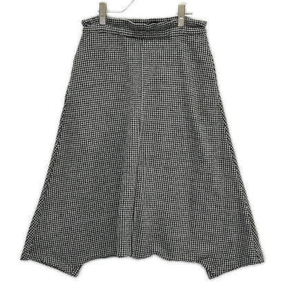 Y's Houndstooth Sarouel Pants Black White Size 2
