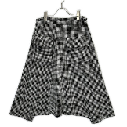 Y's Houndstooth Sarouel Pants Black White Size 2