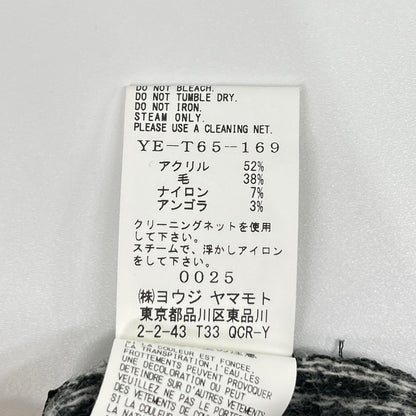 Y's Houndstooth Sarouel Pants Black White Size 2