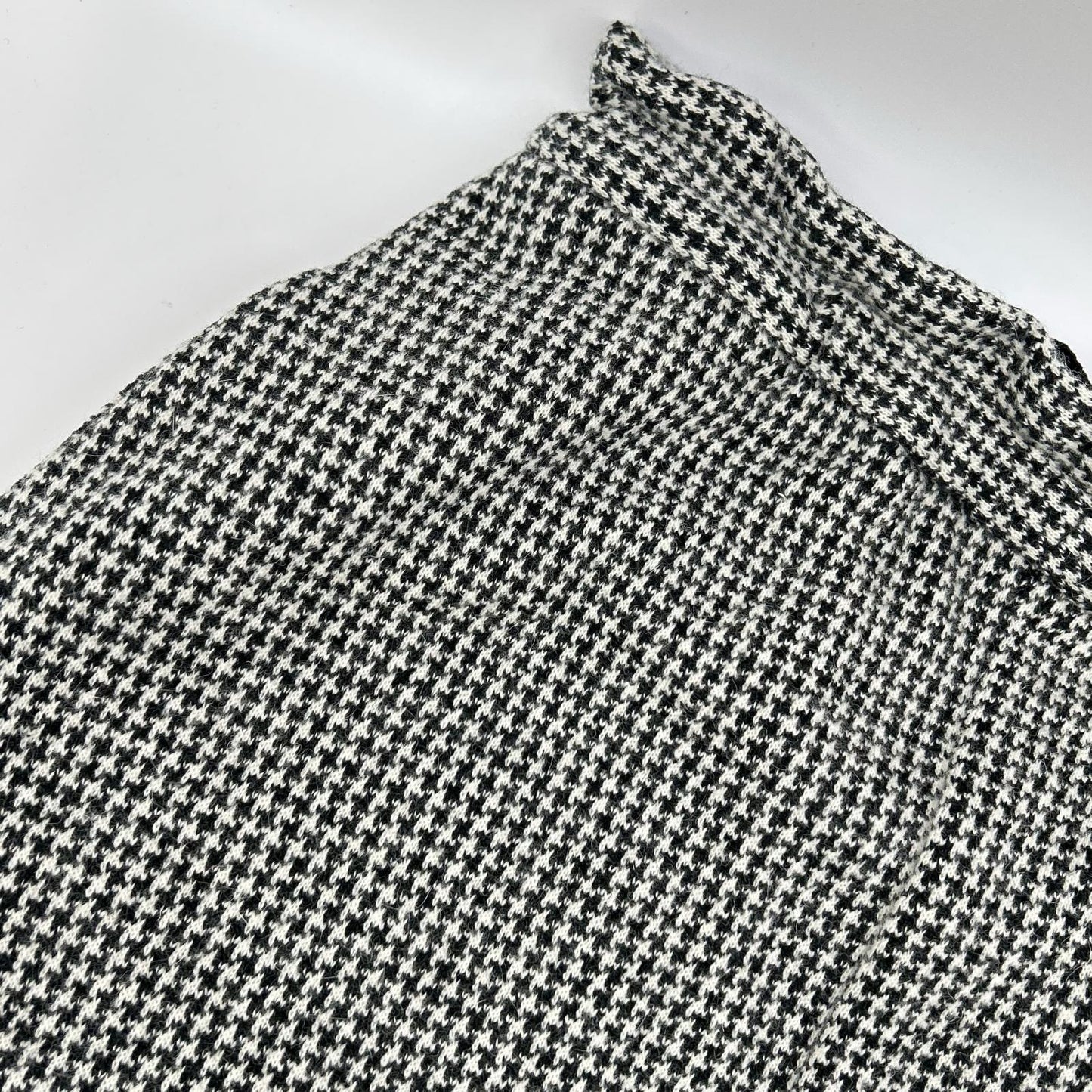 Y's Houndstooth Sarouel Pants Black White Size 2