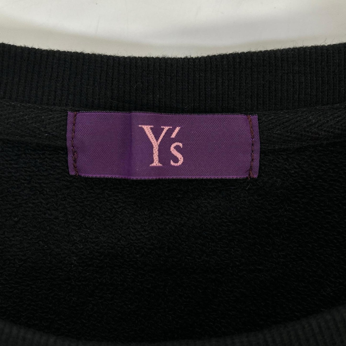 Y's Neon Print Cotton Sweatshirt Black Size 51