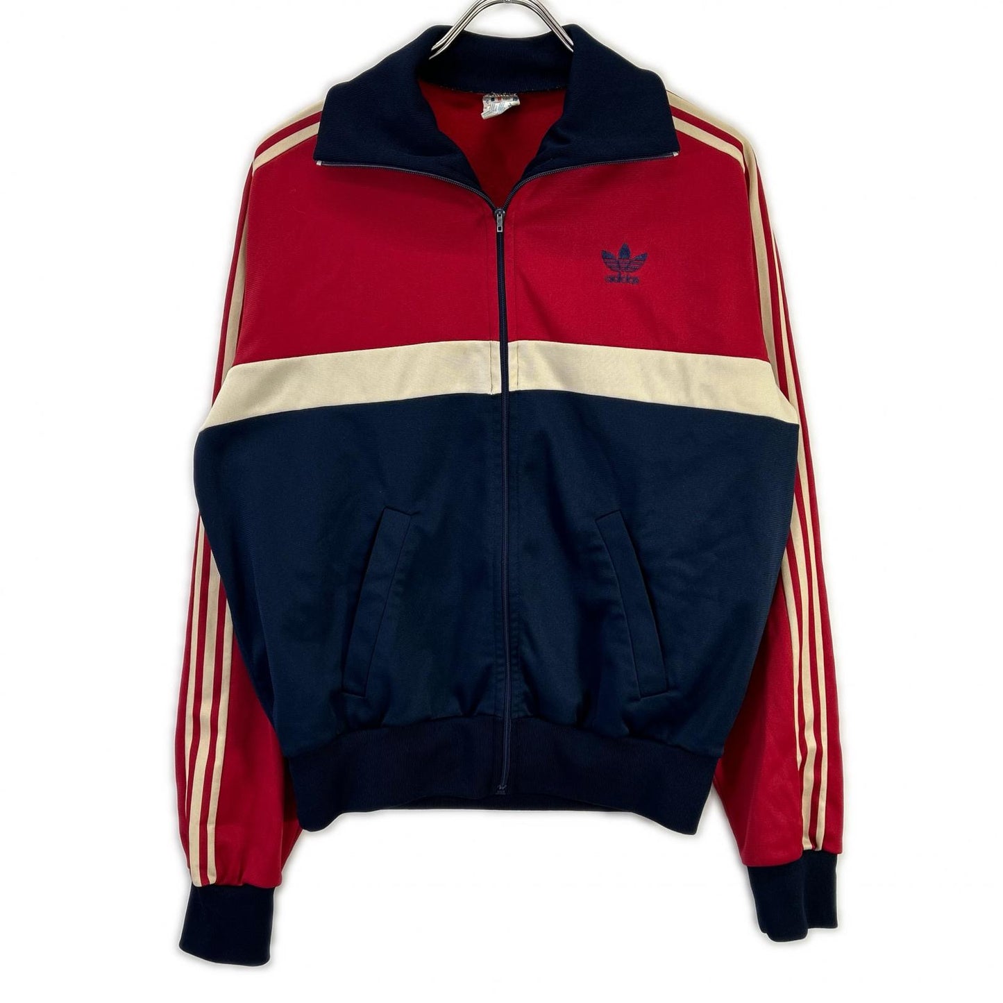 adidas 80s Track Jacket Bordeaux Navy White Size 180