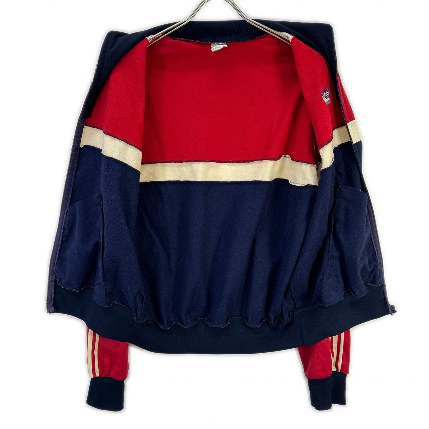 adidas 80s Track Jacket Bordeaux Navy White Size 180
