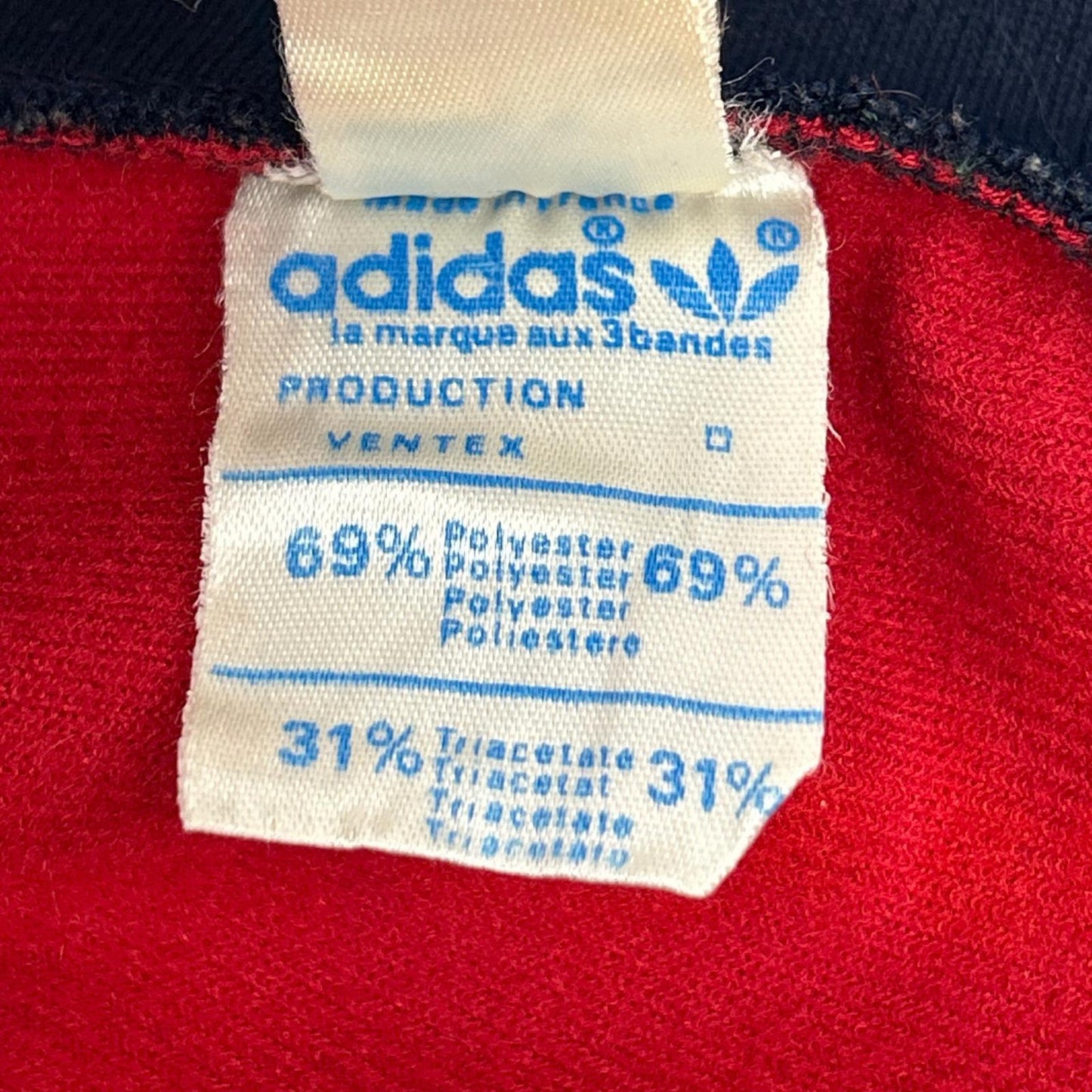 adidas 80s Track Jacket Bordeaux Navy White Size 180