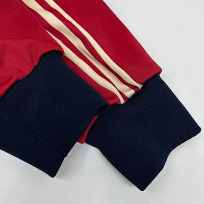 adidas 80s Track Jacket Bordeaux Navy White Size 180