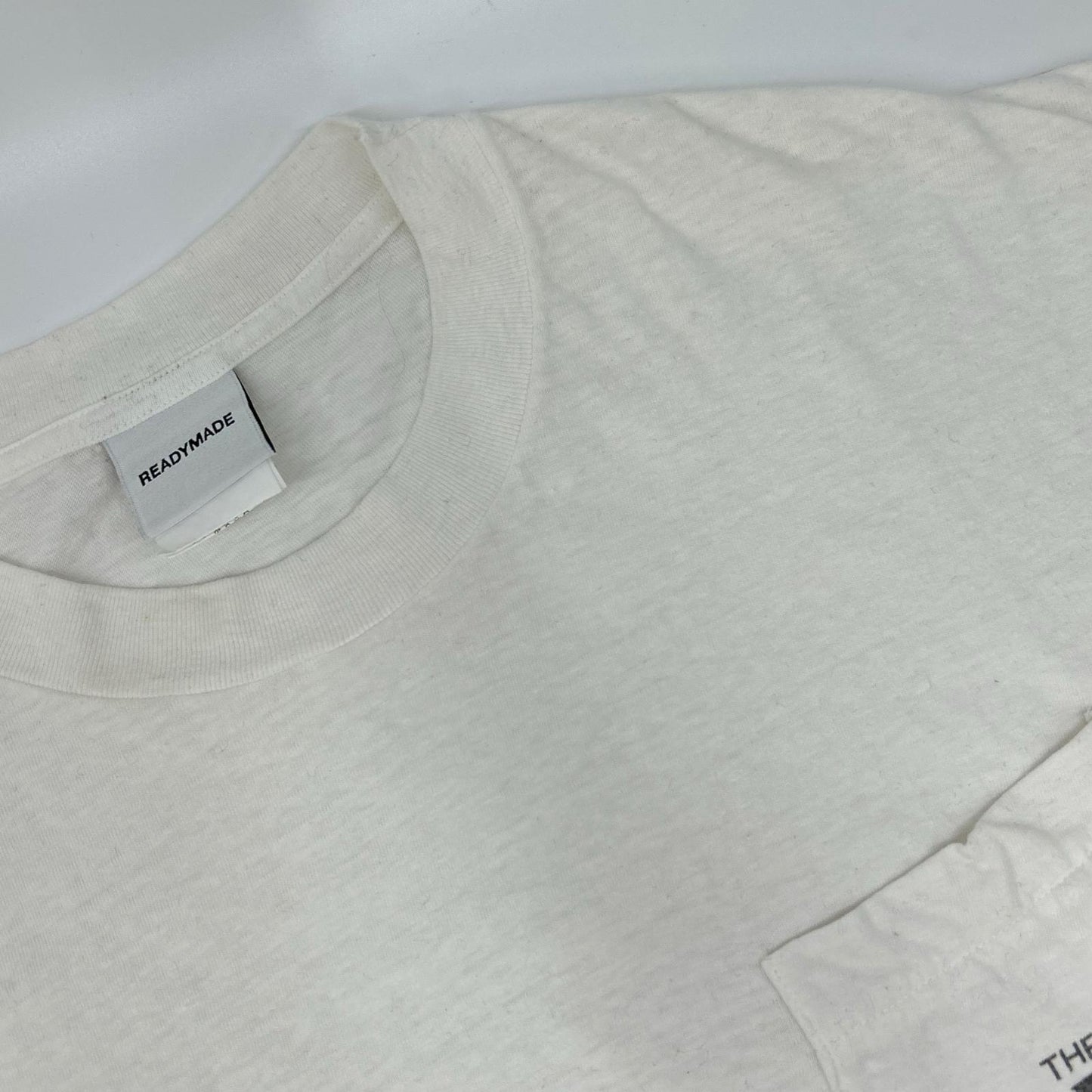 READYMADE White Cotton Pocket T-Shirt Size XL