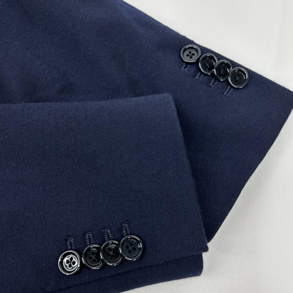 LARDINI Wool Nylon Stretch Jacket Navy Size 48