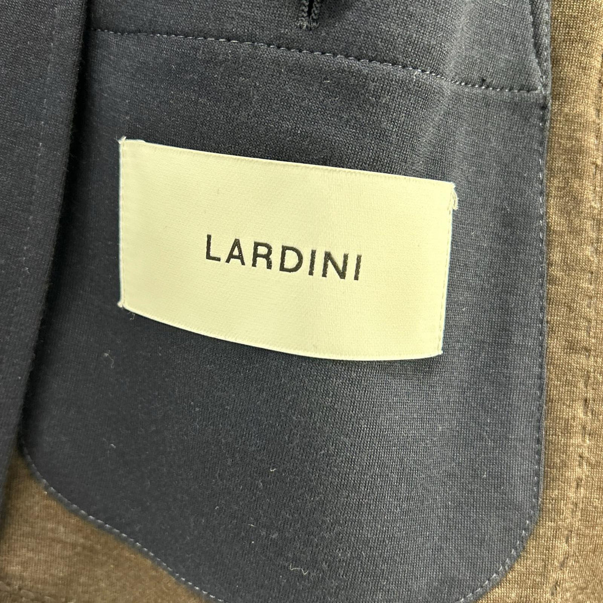 LARDINI Wool Nylon Stretch Jacket Navy Size 48