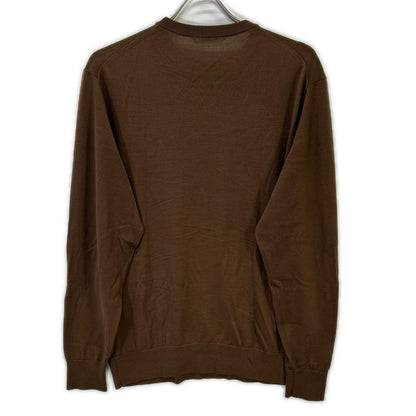 SOVEREIGN Brown Fine Gauge Crewneck Knit Size M
