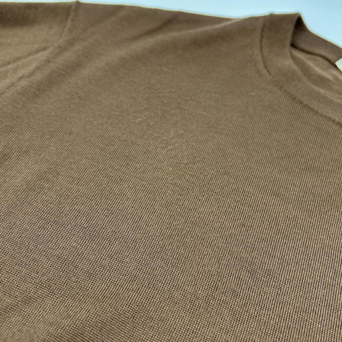 SOVEREIGN Brown Fine Gauge Crewneck Knit Size M