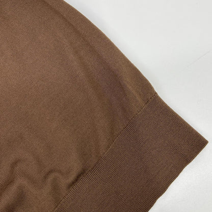 SOVEREIGN Brown Fine Gauge Crewneck Knit Size M