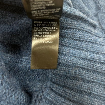 ZANONE Blue Wool Cable Knit Sweater Size 48