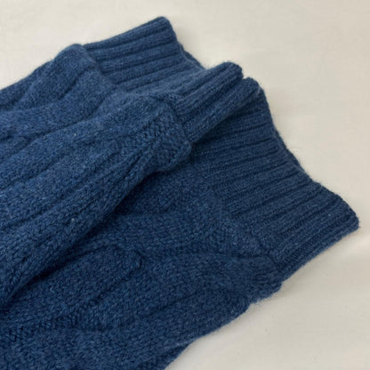 ZANONE Blue Wool Cable Knit Sweater Size 48
