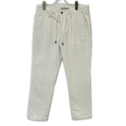 ARCHIVIO White MASACCIO Corduroy Pants Size 44