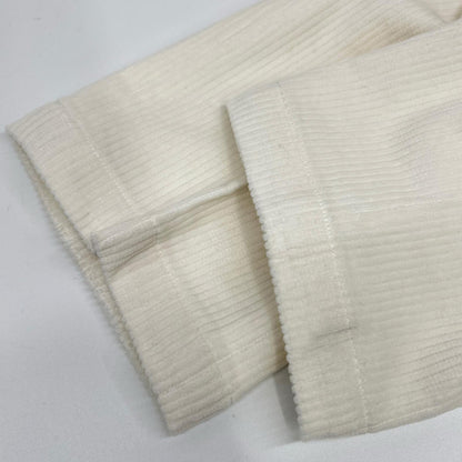 ARCHIVIO White MASACCIO Corduroy Pants Size 44