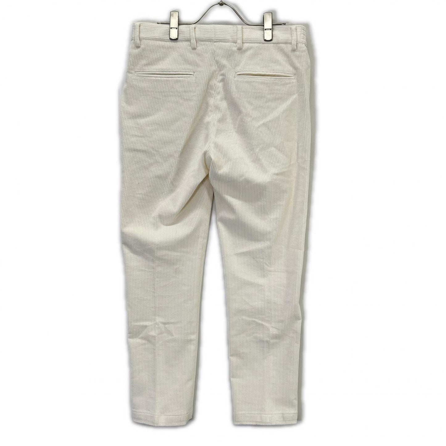 ARCHIVIO White MASACCIO Corduroy Pants Size 44