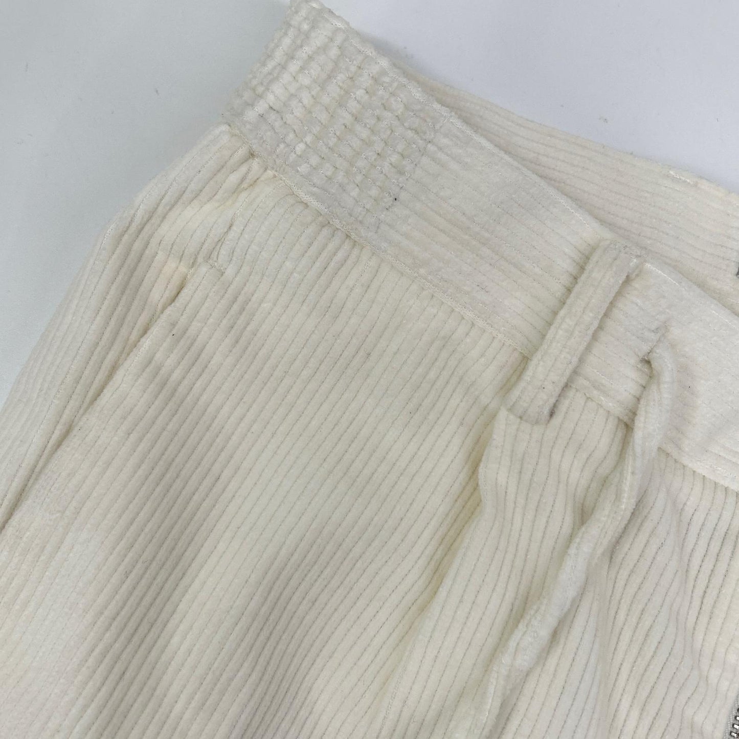 ARCHIVIO White MASACCIO Corduroy Pants Size 44