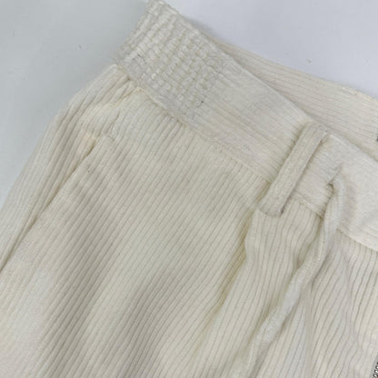 ARCHIVIO White MASACCIO Corduroy Pants Size 44
