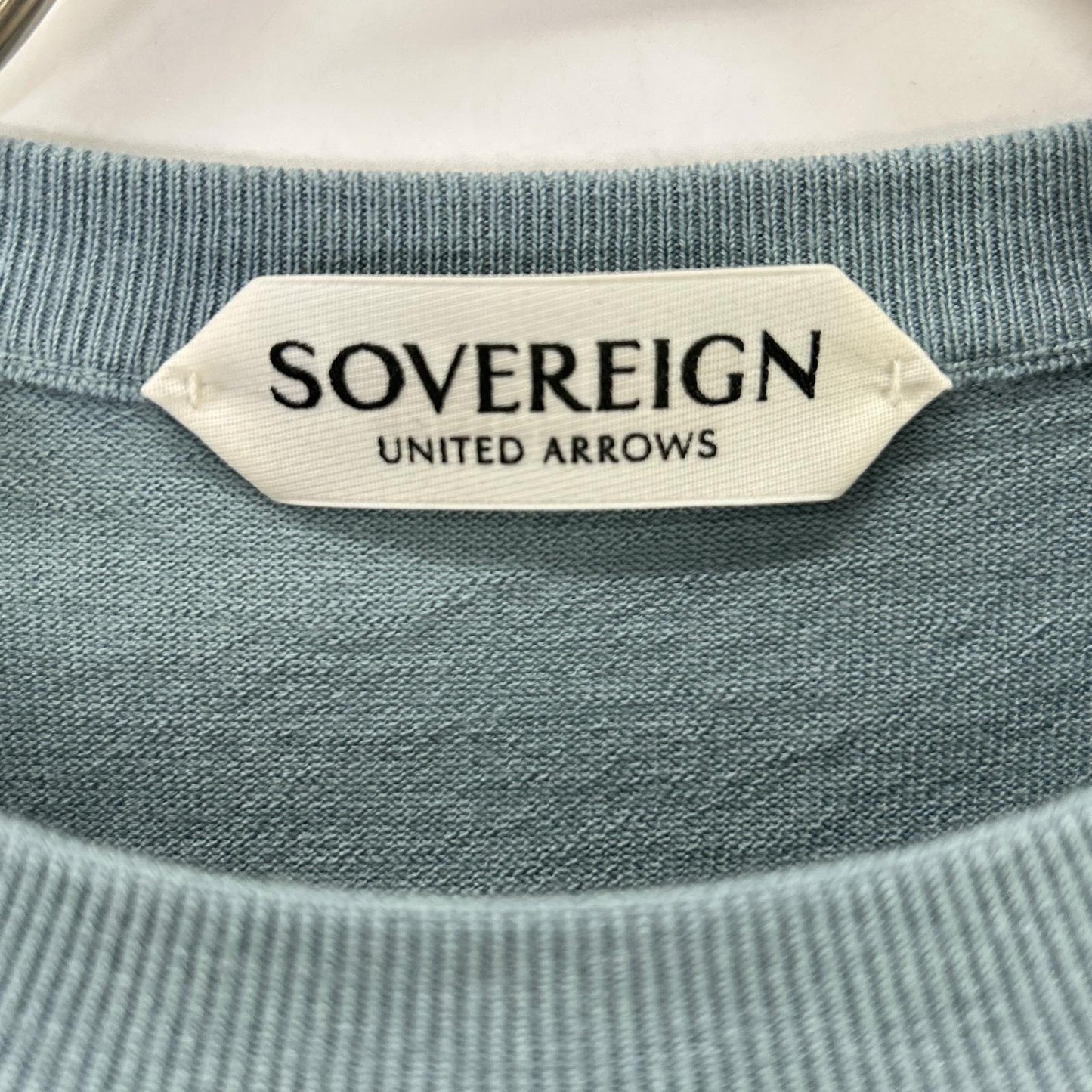 UNITED ARROWS Blue Fine Gauge Crewneck Knit Size M