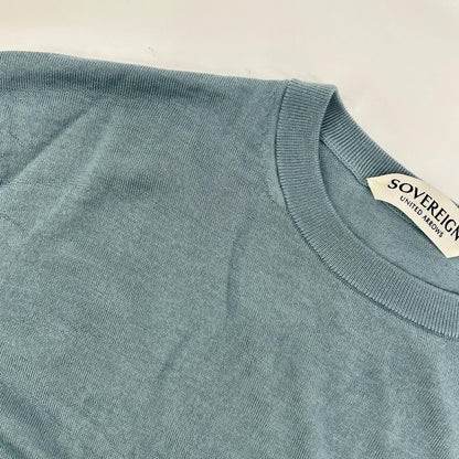 UNITED ARROWS Blue Fine Gauge Crewneck Knit Size M