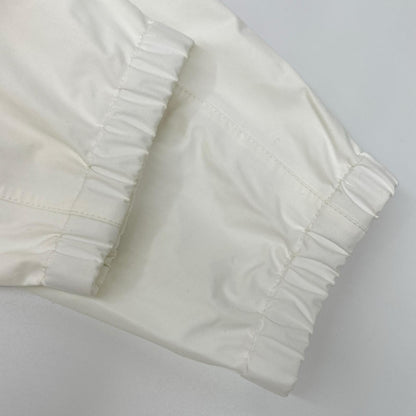 GIVENCHY Logo Metal Zip Nylon Blouson White Size 44