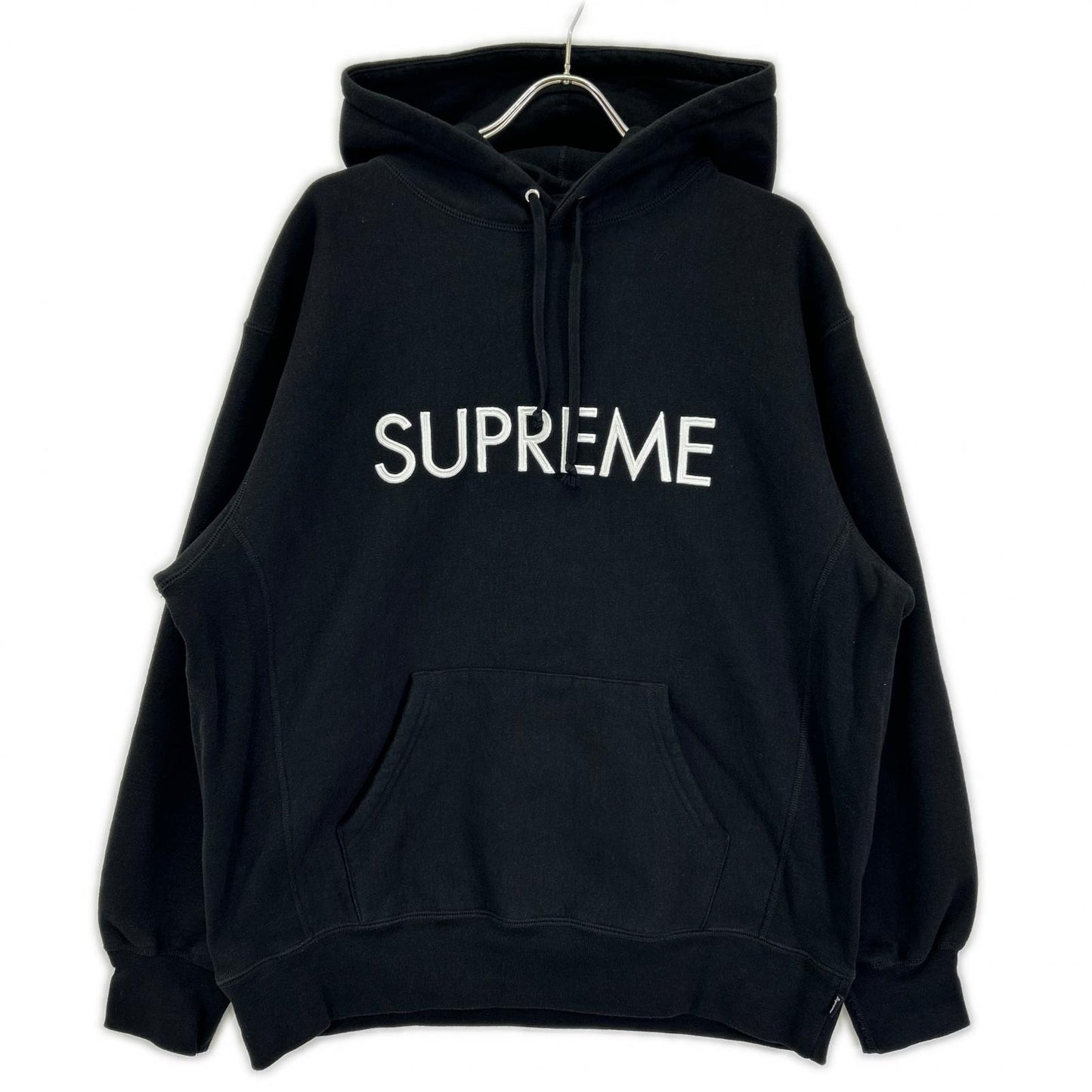 Supreme 22AW Capital Hooded Sweatshirt Black Size L