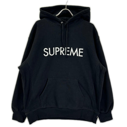Supreme 22AW Capital Hooded Sweatshirt Black Size L