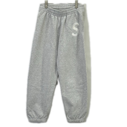 Supreme 24FW S Logo Cotton Sweatpants Light Gray Size S