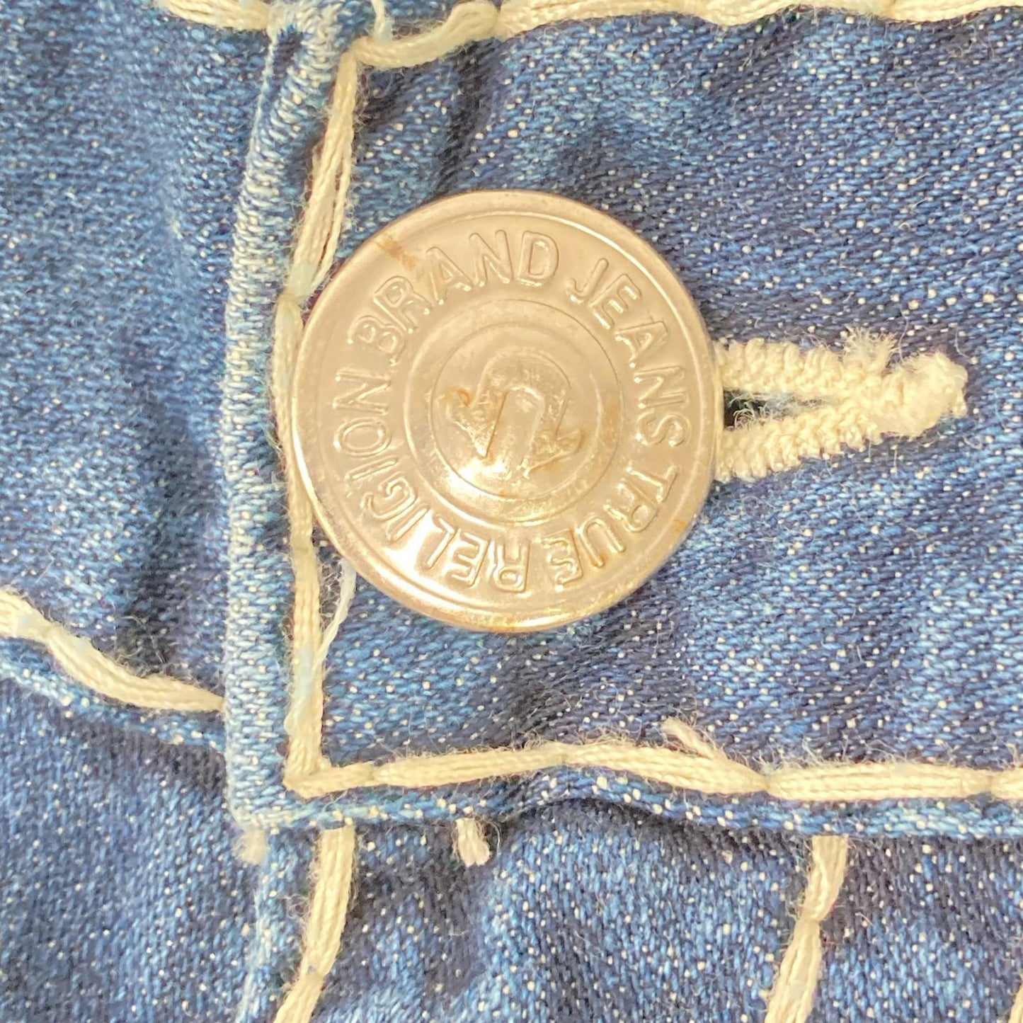 TRUE RELIGION BILLY SUPER Straight Stitch Indigo Jeans Size 29